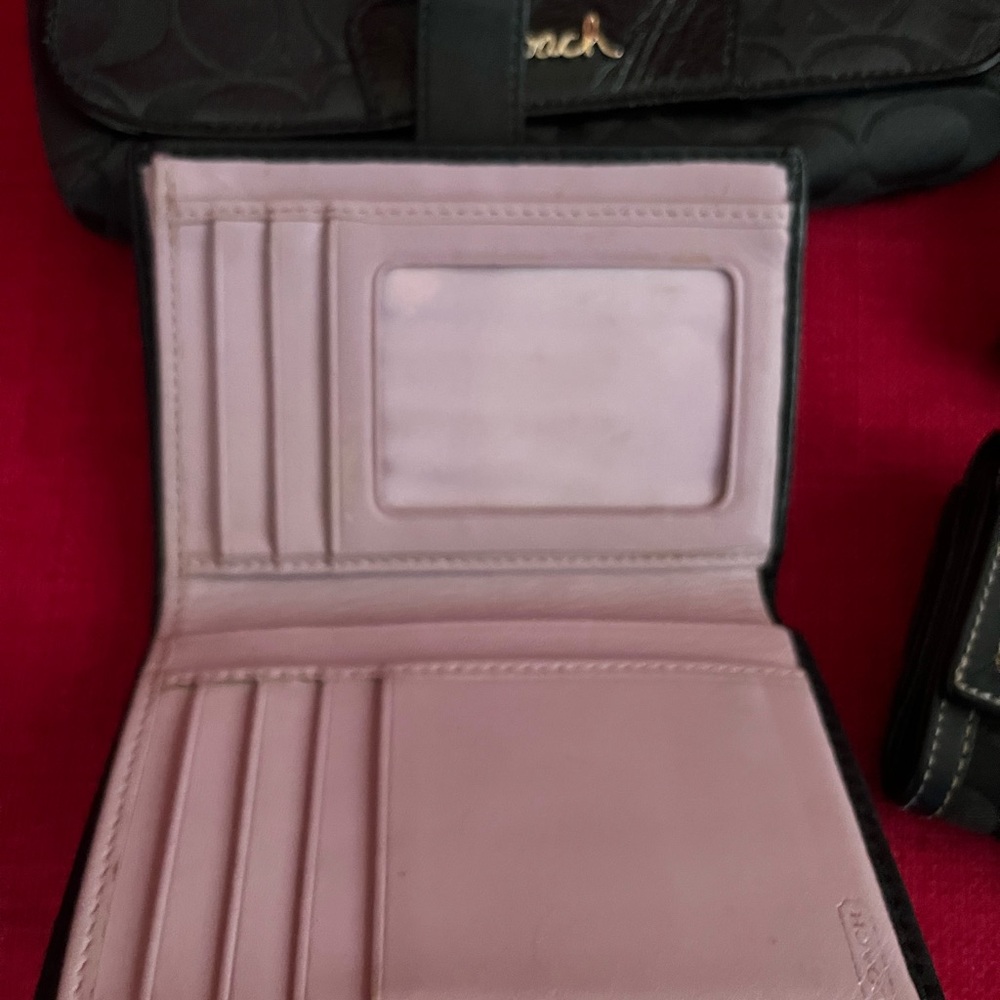 4 Coach Miscellaneous Accessories Guaranteed Authentic Wallets Wristlet Black - Picture 3 of 16